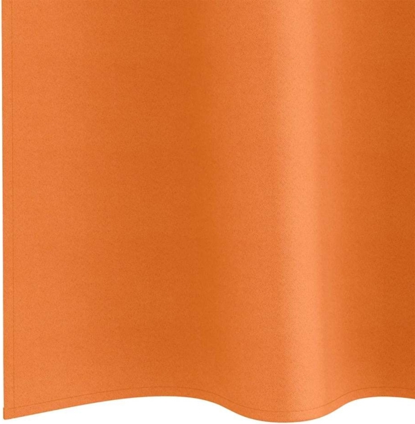 vidaXL Verdunkelungs-Vorhänge mit Ringen 2 pcs Helles Orange 4107400 Bild 5