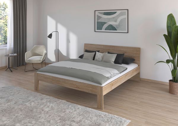 rauch 'Flexx' Bettgestell, Spanplatte, Eiche Sonoma, 180x200 cm