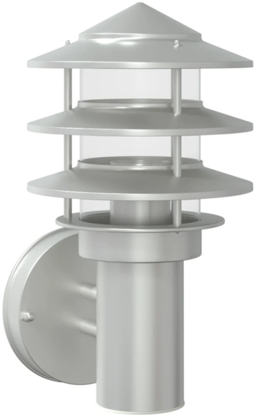 vidaXL Außenwandleuchte Silbern Edelstahl 4006228