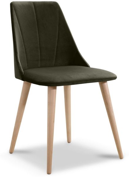 Essgruppe Weiss HGL-Tisch mit 4 Braun CAROS Stühlen für Esszimmer oder Küche Bild 3