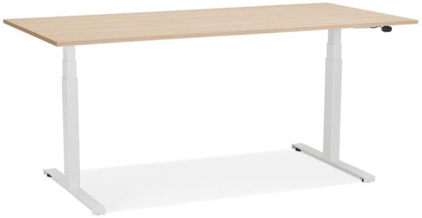 Kadima Design Schreibtisch Faltbar | 160x80 cm | Mobil Geräumig Design | Weiß | Computertisch