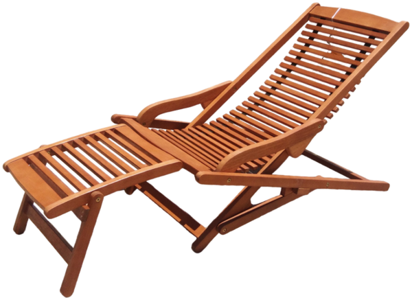 RIO Relax-Liegesessel klappbar aus Eukalyptus