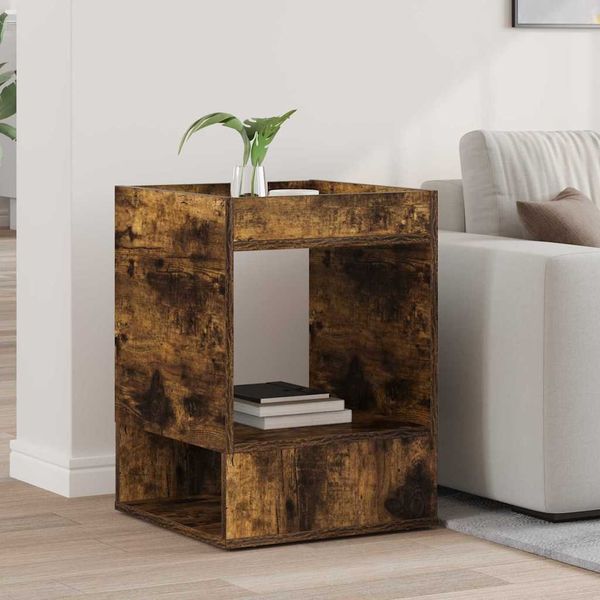 vidaXL Beistelltisch Geräucherte Eiche 40 x 40 x 56 cm Holzwerkstoff 890952