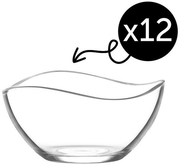 LAV Müslischale LAV Vira Glasschalen – 310 ml (10 1/2 oz), 6er Set, (12-tlg)