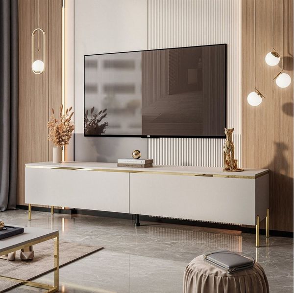 yourhouse24 Lowboard AURORA Kaschmir Hängende TV-Schrank oder auf Beinen 180 cm