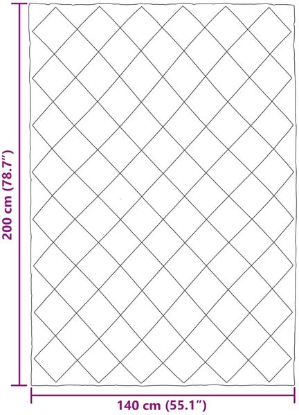 vidaXL Winterbettdecke Hellgrau 140 x 200 cm Mikrofaser 42025741 Bild 10