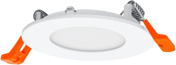 Osram Downlight Slim 85mm, LED Einbauleuchte, 4.5W, 4000K neutralweiß, 240 Lumen, flaches Design, IP20, einfache Montage für Wohnräume und Küchen, Weiß