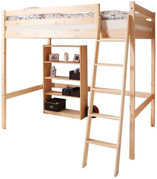 Doppel Hochbett "Matthias" 140x200 Kiefer