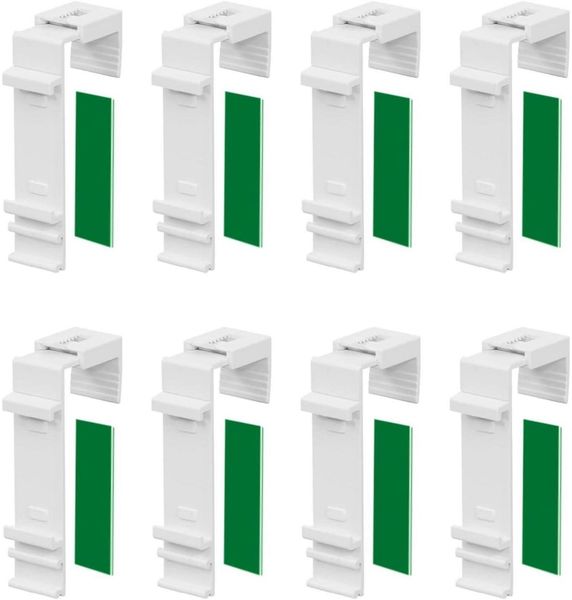 Klemmfix Halterung 8 Stk Klemmhalter lang für Klemmfix Doppelrollo ohne Bohren