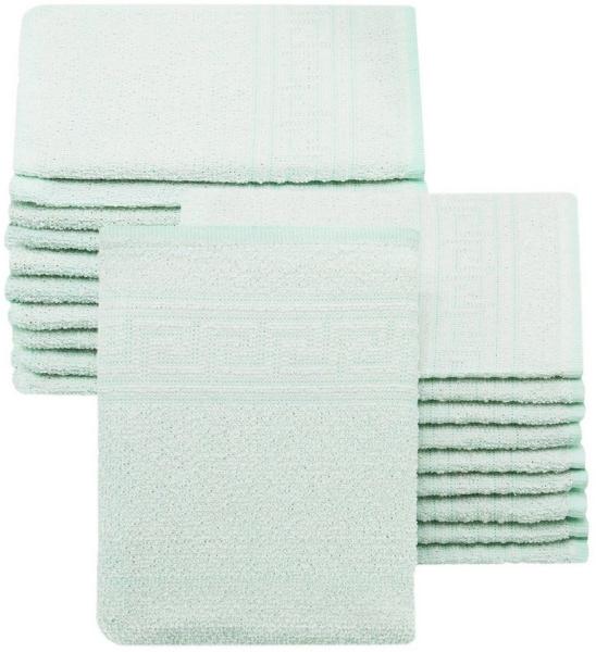 ZOLLNER Waschlappen, (20-St), 16 x 22 cm, 80% Baumwolle, 20% Polyester