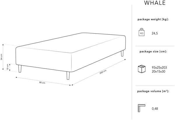 Micadoni Bettgestell Whale Samt Petrol Verchromt schwarz 90x200 Bild 5