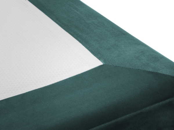 Micadoni Bettgestell Whale Samt Petrol Verchromt schwarz 90x200 Bild 3