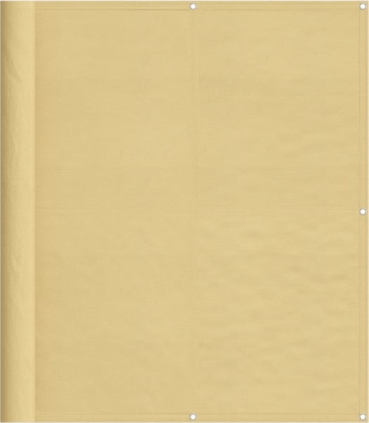 vidaXL Balkon-Sichtschutz Sandfarben 120x800 cm 100% Polyester-Oxford 4000040 Bild 3