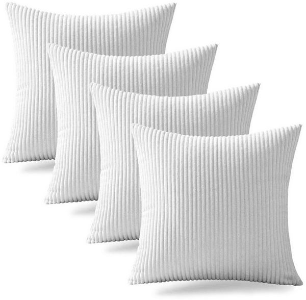 LIVINA HOME Kissenbezug Premium Kissenbezüge, Dekokissen Couchkissen Sofakissen, Kissenhülle, (4 Stück), Kuschelkissen Zierkissen, Kissen Bezug Set, Valentinstag Geschenk
