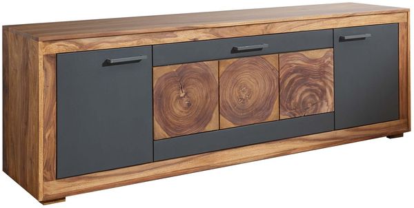 TV-Board Sheesham 178x46x62 gebeizt TURIN #07