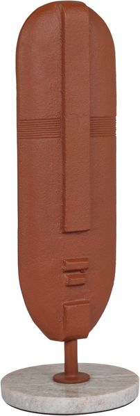 MIRRORS AND MORE 'Ahyv' Dekofigur Metall/Marmor, braun, 10,75x37x12,75 cm