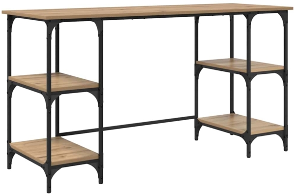vidaXL Schreibtisch Artisan-Eiche 140 x 50 x 75 cm Holzwerkstoff 886269