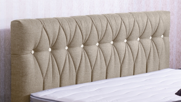 Meisterbetten Boxspringbett Cool 240x200 in WT-Beige, Matratzenbezug Nano, Komfortschaum-Topper Bild 4