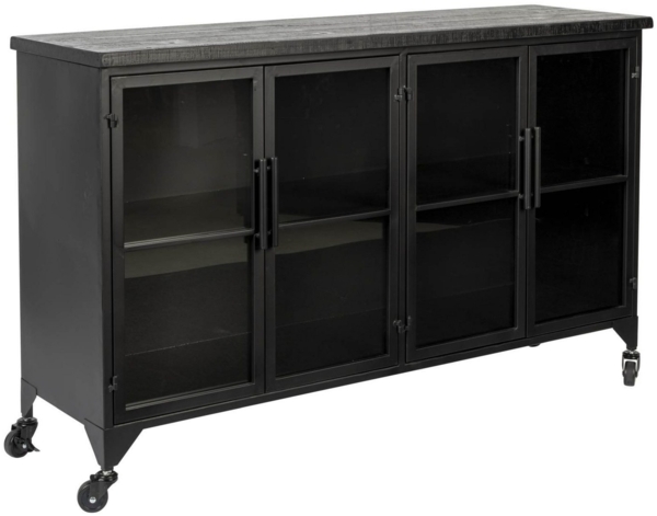 Vintage Vitrine Lowboard Kommode FERRE LOW