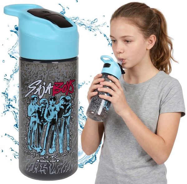 Sarcia. eu Trinkflasche K-Pop Demon Hunters Saja Boys Wasserflasche 450 ml