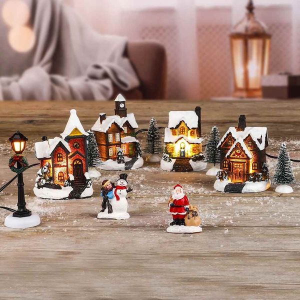 HI Weihnachtsdeko LED-Weihnachtsdorf 438346