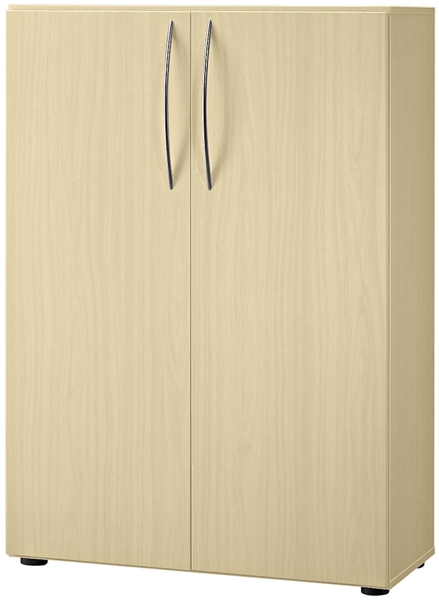 Schrank 3 Ordnerhöhen 34,6cm tief, Ahorn / Ahorn