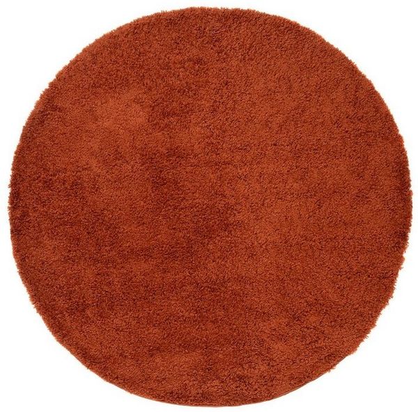 Tapiso Hochflor-Teppich ESSENCE, rund, Höhe: 40 mm, Wohnzimmer, Schlafzimmer, Hochflor, Einfarbig