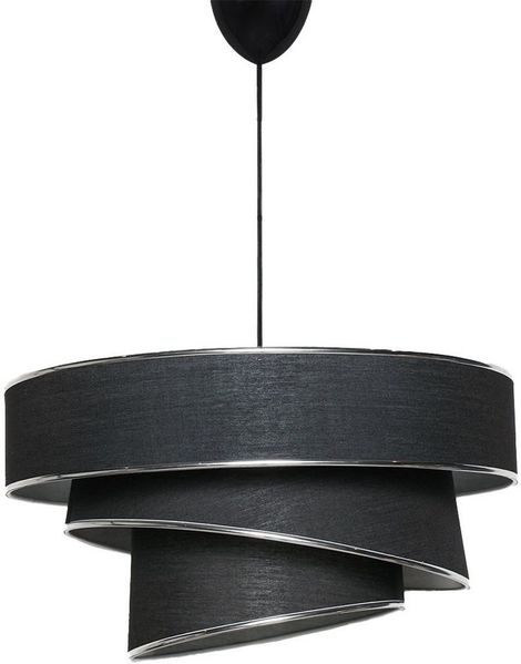 Vente-unique - TAIRON Hängelampe Kronleuchter und Deckenlampe Metall SchwarzSilberfarben - B 40 cm x H 70 cm x L 40 cm