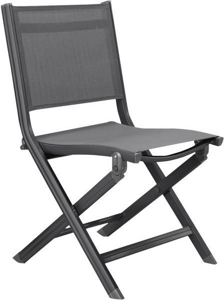 KETTLER BASIC PLUS Balkonklappstuhl anthrazit/anthrazit Aluminium/Outdoorgewebe 53 x 51 x 86