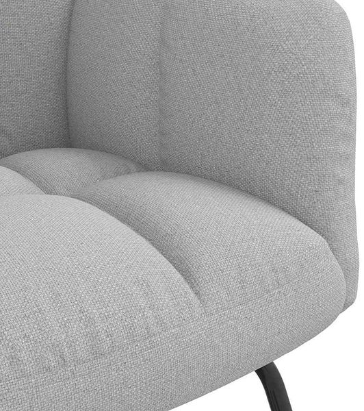 vidaXL Schaukelstuhl mit Fußhocker Wolkengrauer Stoff 4016799 Bild 10