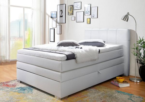 Home affaire Boxspringbett Airdrie, inkl. Bettkasten und Topper