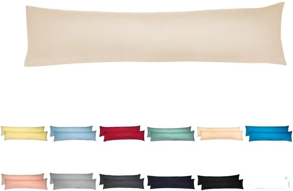 livessa Seitenschläferkissen mit bezug 40x145 cm - Schwangersschaftskissen - Schlafkissen, Kissen mit Bezug, Seitenschläferkissen : 100% Mikrofaser, Kissenbezug: 100% Baumwolle, Stillkissen mit Kissenbezug