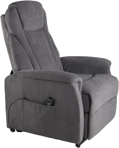 TV-Sessel >Toronto< bis 150kg, ellektrisch, grau, Webstoff - 76x82x93cm (BxHxT)