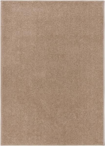 Teppich Kurzflor 140x200 cm Braun