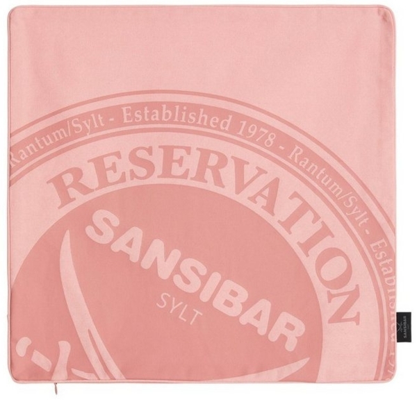 Sansibar Sylt Kissenbezug Kissenbezug Kissenhülle Reservation Design (1 Stück), 45x45 cm, (1 Stück), 1 Stück mit hochwertigem Sansibar Reservation Druck