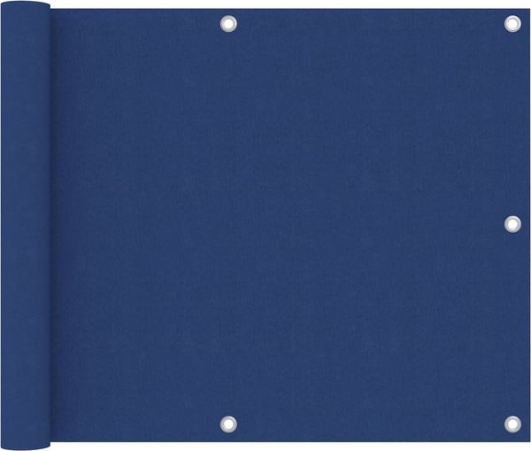 vidaXL Balkon-Sichtschutz Blau 75x500 cm Oxford-Gewebe 135010