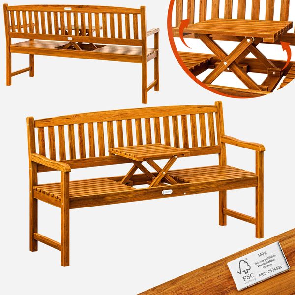Casaria Gartenbank Picknick Tischlift