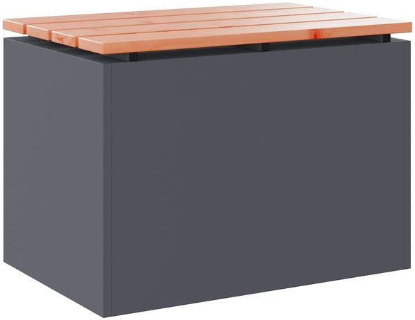Gartenbank, Sitzbank Anthrazit 60 x 40 x 43 cm