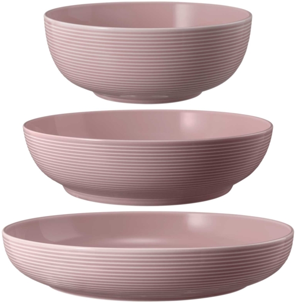 Seltmann Weiden Beat Color Glaze Foodbowl Set 3-teilig Altrosa