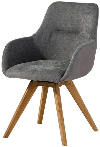 Drehstuhl Wildeiche 56x60x87 grau TACOMA #10