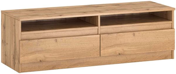 Lowboard Lala TV-Unterschrank 120x40x38cm Eiche Wotan mit Schubladen