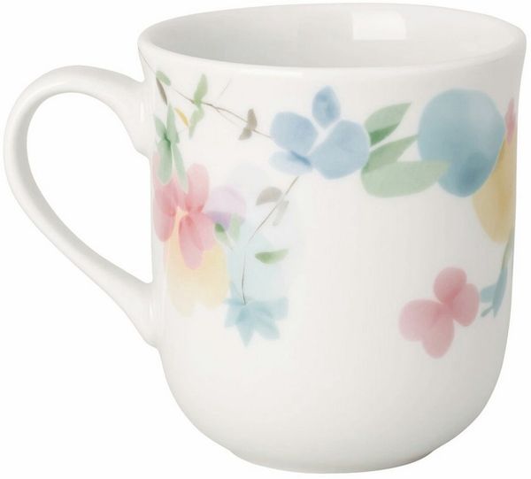 Hutschenreuther Frühlingsgrüße Becher mit Henkel Motiv 4 Blumengirlande