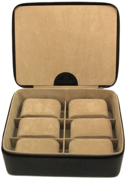 WINDROSE Uhrenbox Beluga, 803861.08, Uhrenaufbewahrung, Uhrenetui, max.Ø Uhren 34mm,Armbanduhr,Geschenkidee