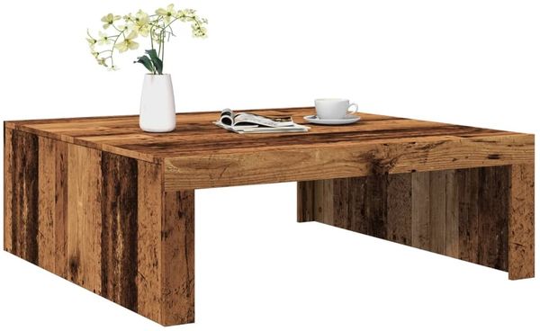 vidaXL Couchtisch Altholz-Optik 100x100x35 cm Holzwerkstoff 856684