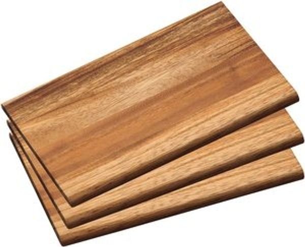 Kesper Frühstücksbrett 3er Set aus Akazie, braun, 23 x 15 x 1 cm Bild 4