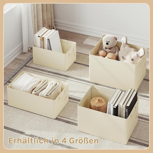 Woltu Aufbewahrungsbox (10 St, Set), mit Deckel, mit Griffen, faltbar