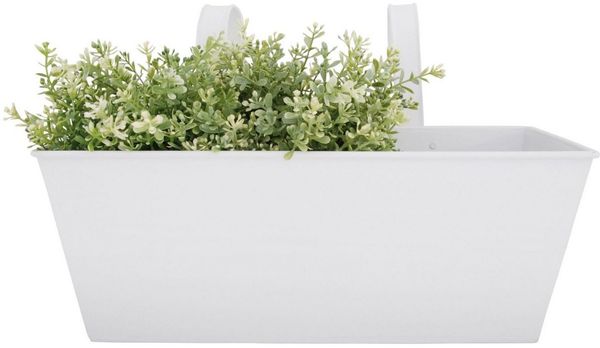 esschert design Blumenkasten, Balkonkasten mit Einhängehaken, Fassungsvermögen 7.5 Liter