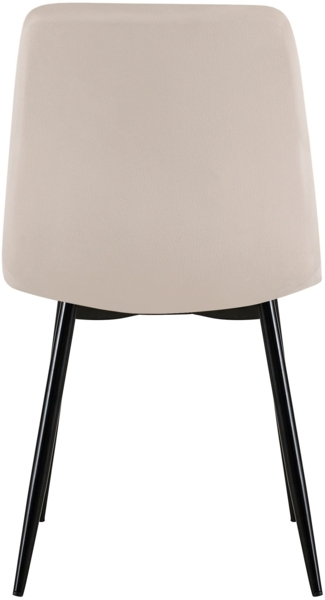 CLP Esszimmerstuhl gepolstert Dijon, mit Ziernähten & Bodenschonern,creme Samt Bild 6