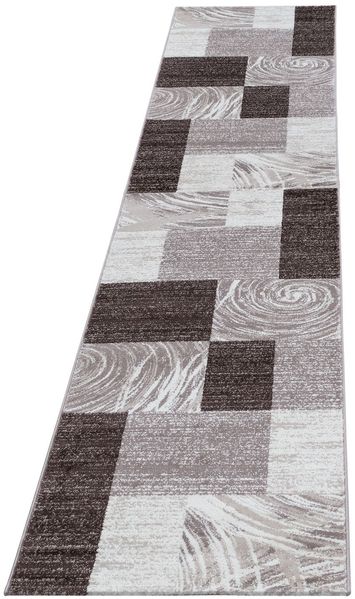 Kurzflor Teppich Paolo Läufer - 80x300 cm - Braun