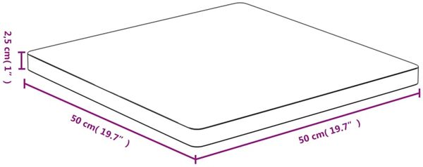 vidaXL Tischplatte 50x50x2,5 cm Bambus 352699 Bild 4